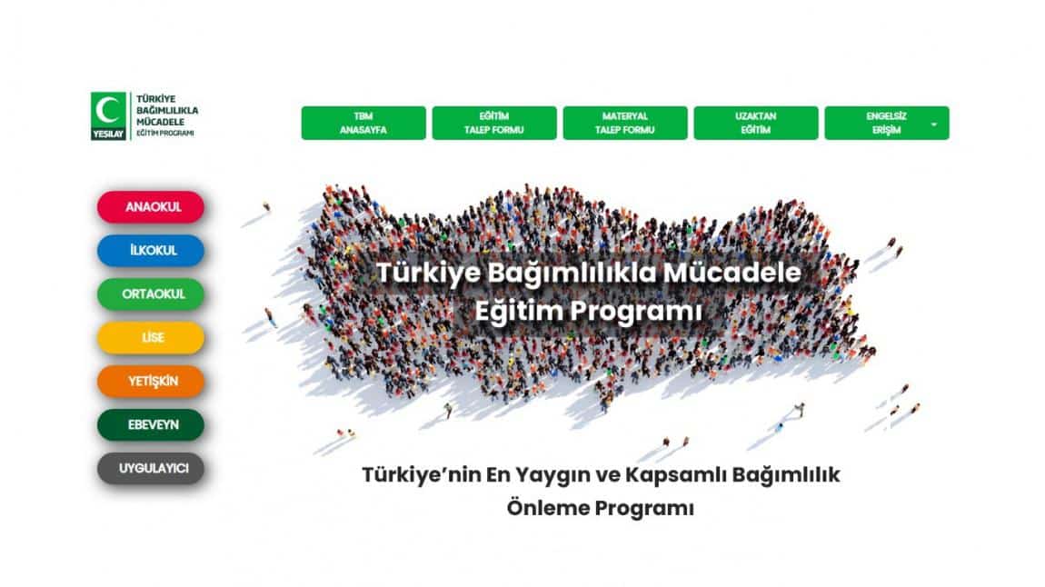 Türkiye Bağımlılıkla Mücadele Ortaokul Öğrenci ve Veli İçerikleri